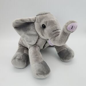 Sonoma Huggable Lavender Ellie Elephant Plush 11" Gray Microwavable Heatable